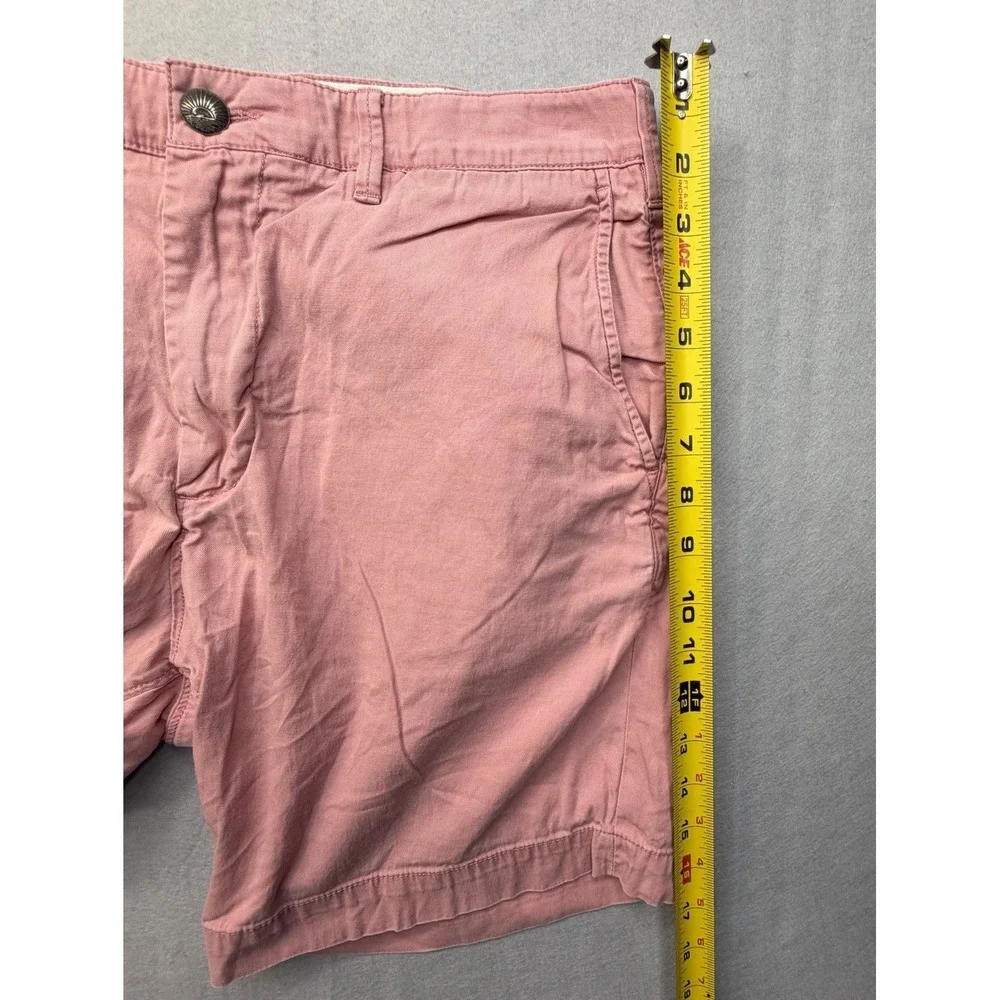 Faherty Brand Mens 32 Island Life Shorts Salmon Pink Organic Cotton Tencel Blend